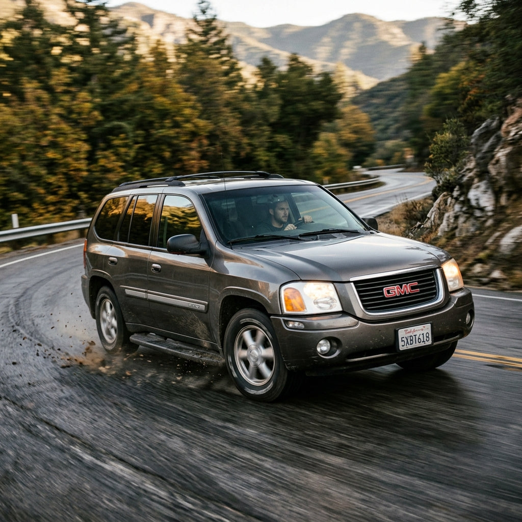 Action Shot: GMC Envoy Driving Fast