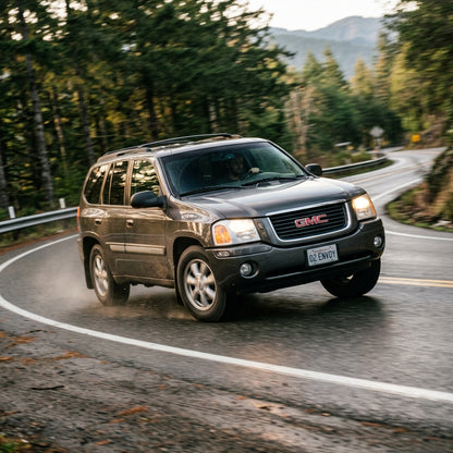Action Shot: GMC Envoy Driving Fast