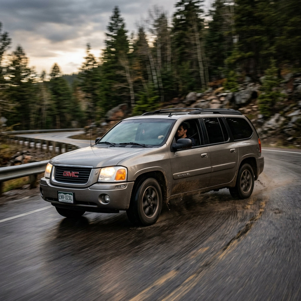 Action Shot: GMC Envoy XL Driving Fast
