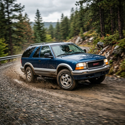 Action Shot: GMC Jimmy,Safari Driving Fast
