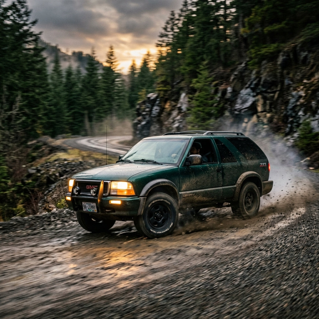 Action Shot: GMC Jimmy,Sonoma Driving Fast