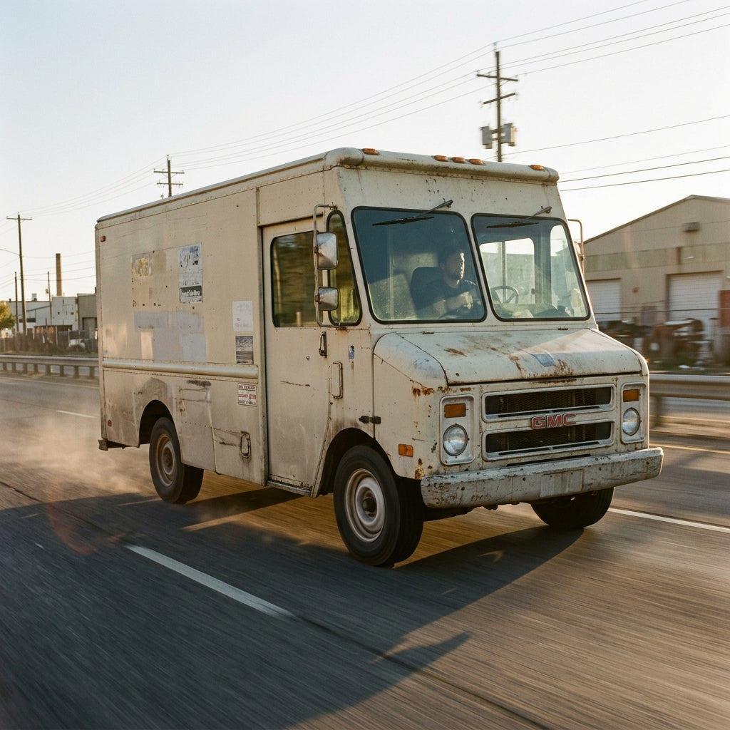 Action Shot: GMC P3500 Driving Fast