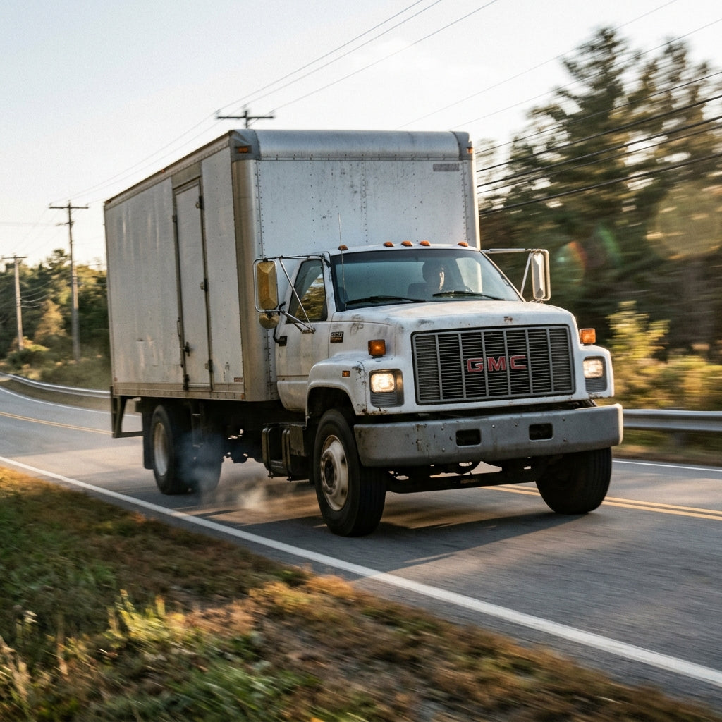 Action Shot: GMC P6500 Driving Fast
