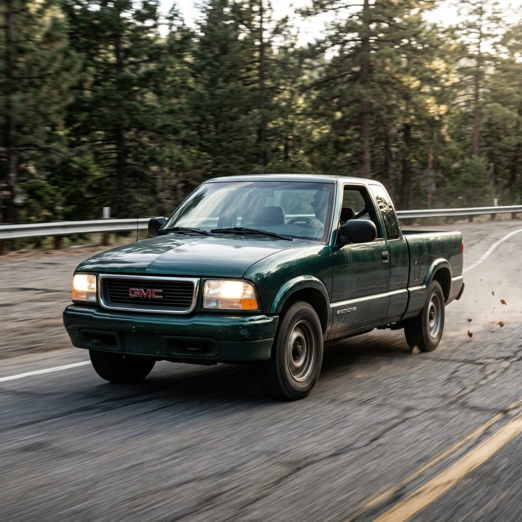 Action Shot: GMC Sonoma Driving Fast