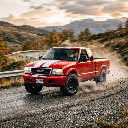 Action Shot: GMC Sonoma Driving Fast