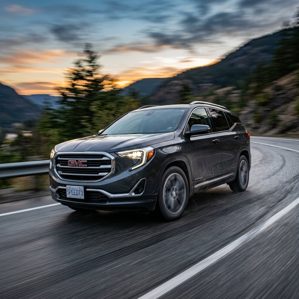 Action Shot: GMC Terrain Driving Fast