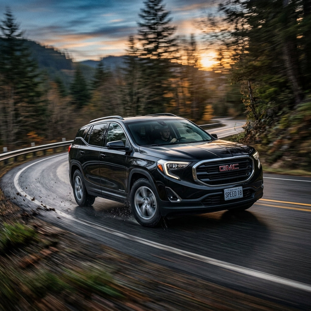 Action Shot: GMC Terrain Driving Fast