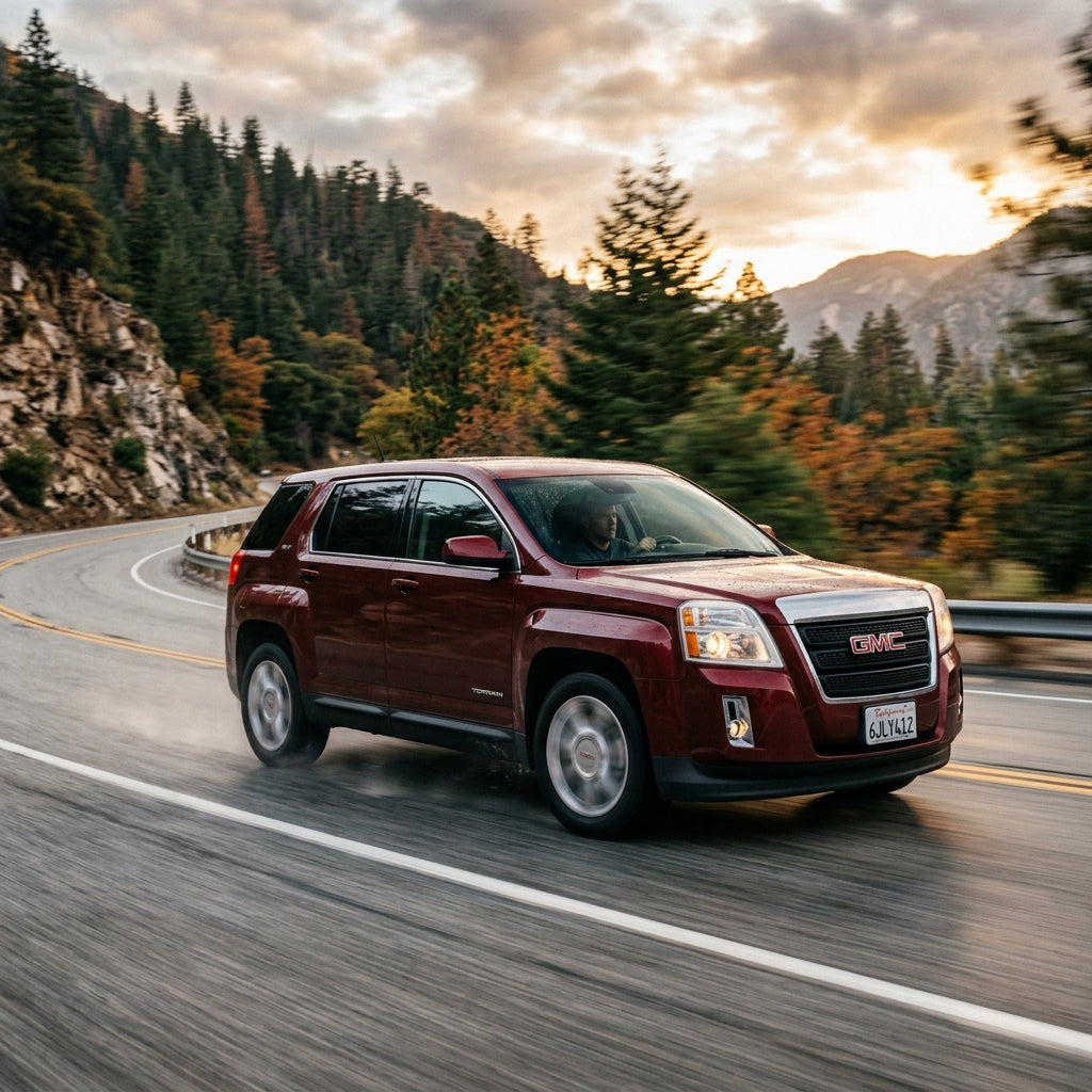 Action Shot: GMC Terrain Driving Fast