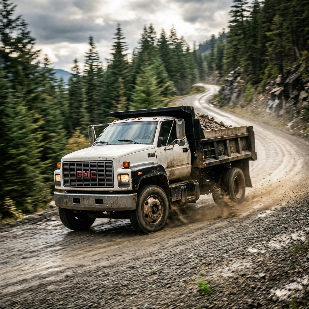 Action Shot: GMC Topkick Driving Fast