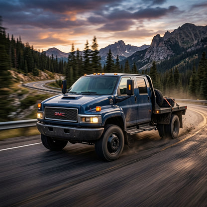 Action Shot: GMC Topkick Driving Fast