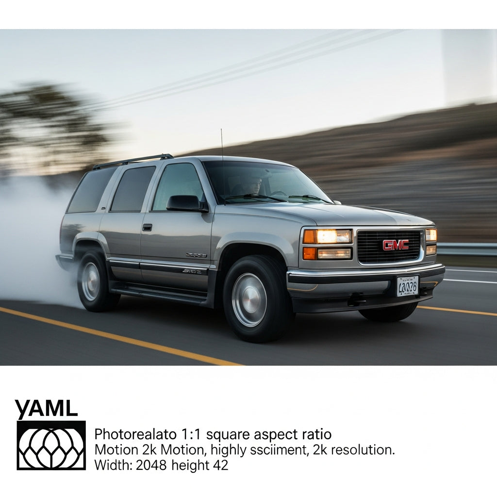 Action Shot: GMC Yukon Driving Fast
