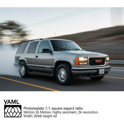 Action Shot: GMC Yukon Driving Fast