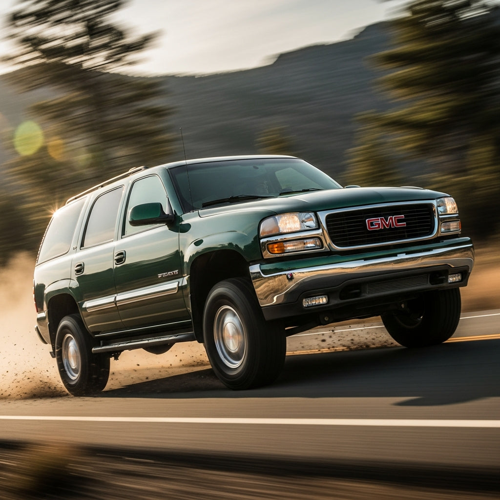 Action Shot: GMC Yukon Driving Fast