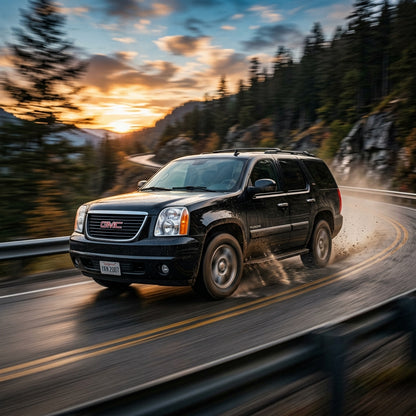 Action Shot: GMC Yukon Driving Fast