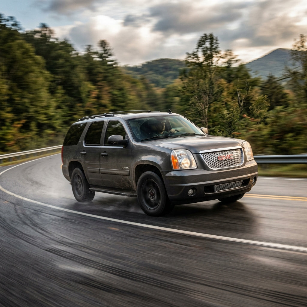 Action Shot: GMC Yukon Driving Fast
