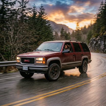 Action Shot: GMC Yukon Driving Fast