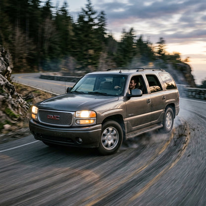 Action Shot: GMC Yukon Driving Fast