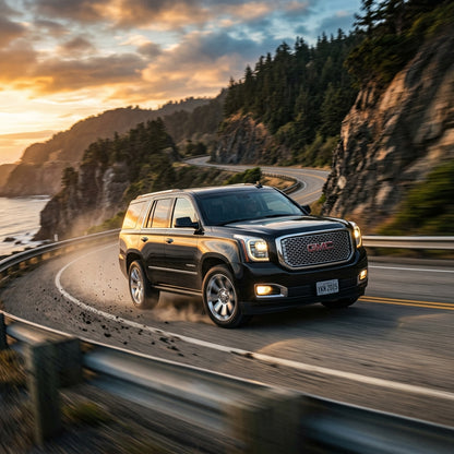 Action Shot: GMC Yukon Driving Fast