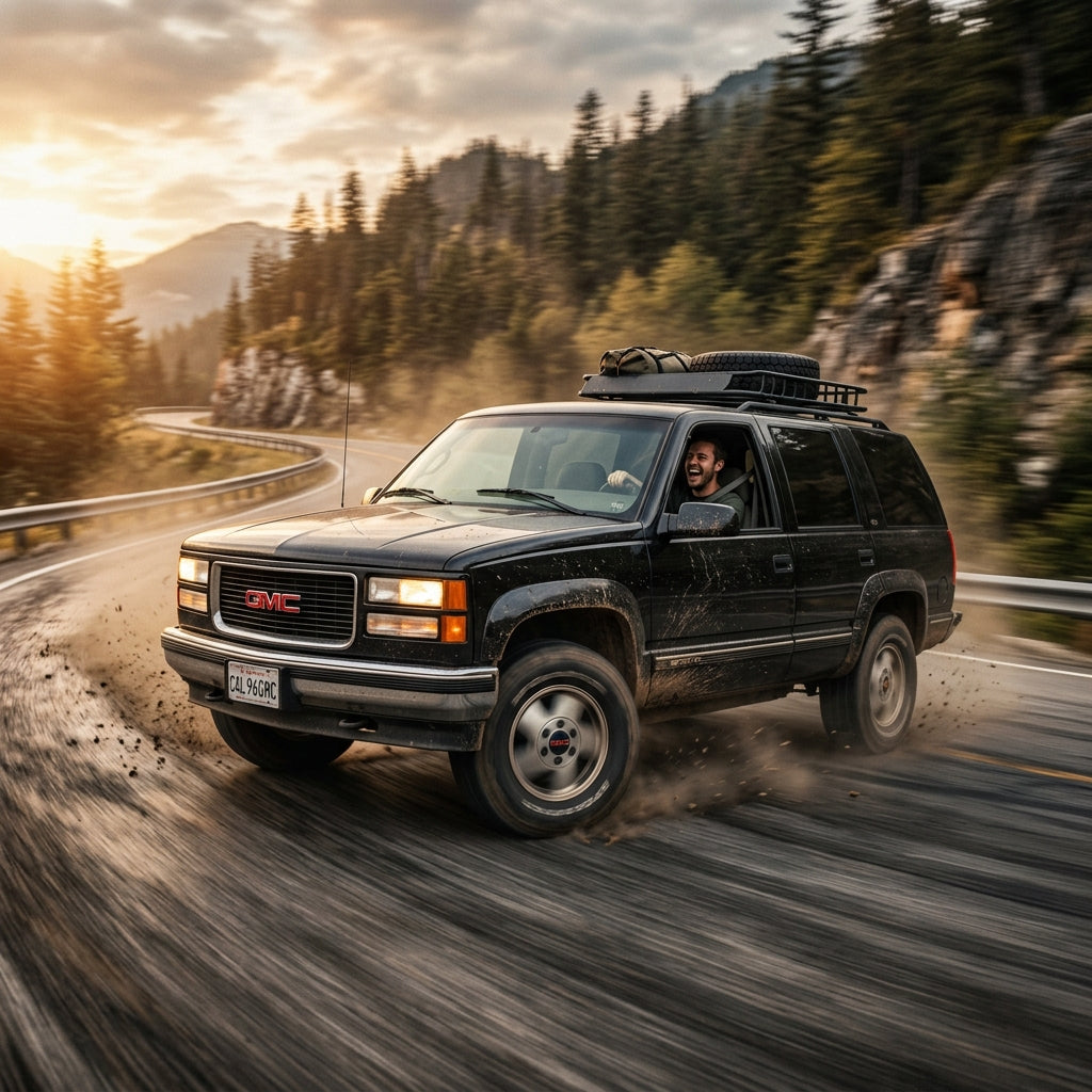 Action Shot: GMC Yukon Driving Fast