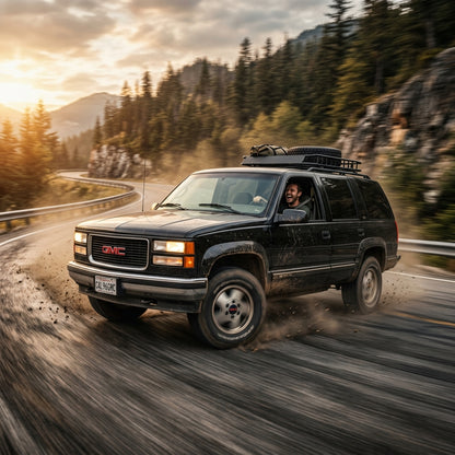 Action Shot: GMC Yukon Driving Fast