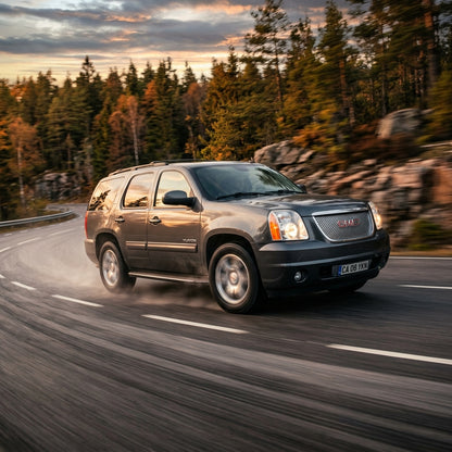 Action Shot: GMC Yukon Driving Fast