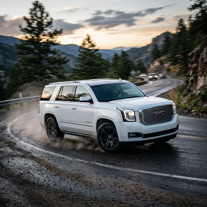 Action Shot: GMC Yukon Driving Fast