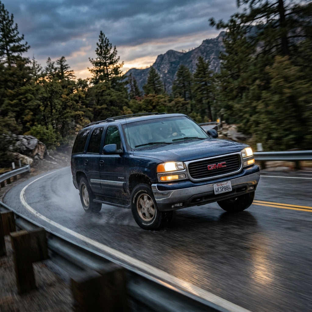 Action Shot: GMC Yukon Driving Fast