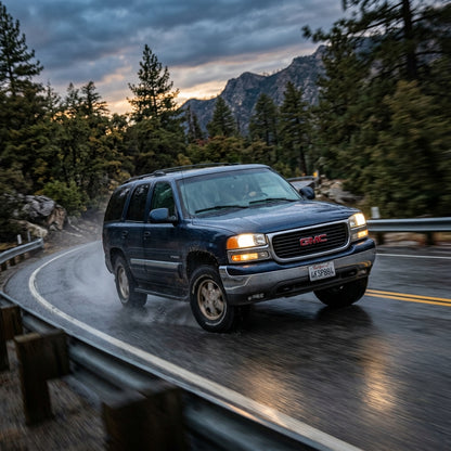 Action Shot: GMC Yukon Driving Fast