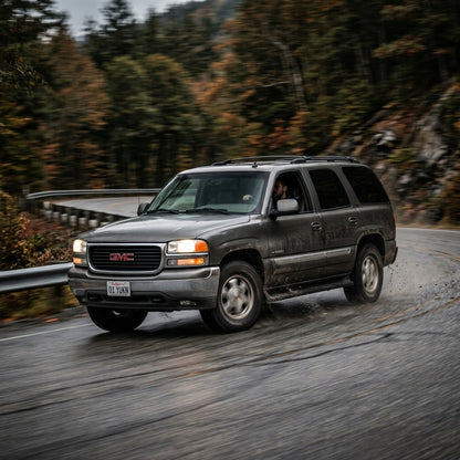 Action Shot: GMC Yukon Driving Fast