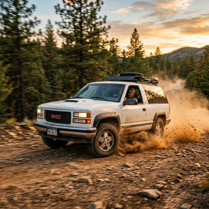 Action Shot: GMC Yukon Driving Fast