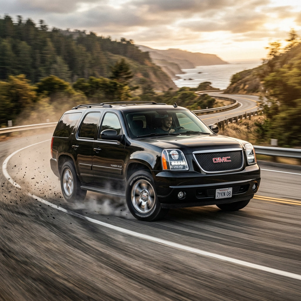 Action Shot: GMC Yukon Driving Fast