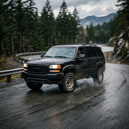 Action Shot: GMC Yukon Driving Fast