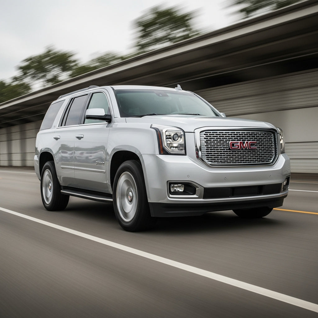 Action Shot: GMC Yukon Driving Fast