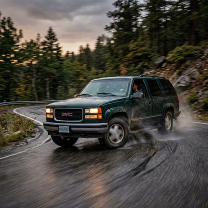 Action Shot: GMC Yukon Driving Fast