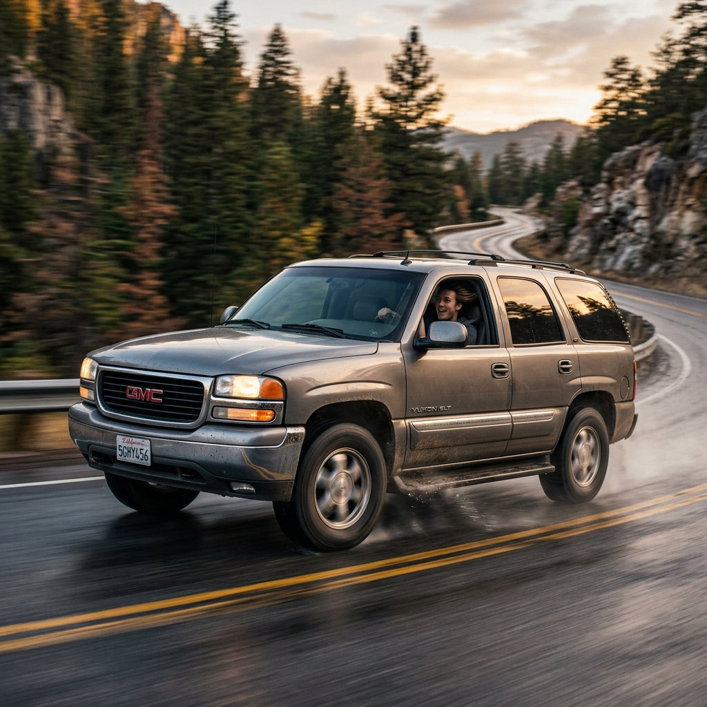 Action Shot: GMC Yukon Driving Fast