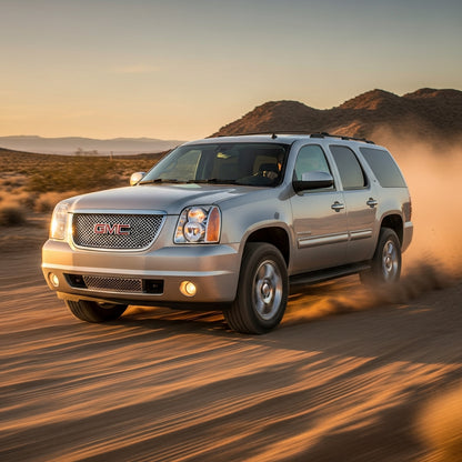 Action Shot: GMC Yukon Driving Fast