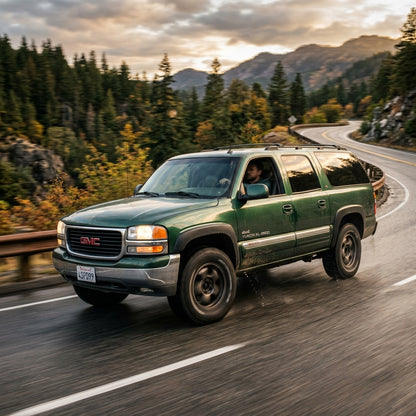 Action Shot: GMC Yukon XL 2500 Driving Fast