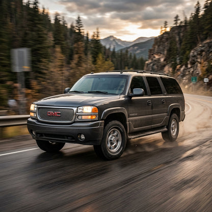 Action Shot: GMC Yukon XL 2500 Driving Fast