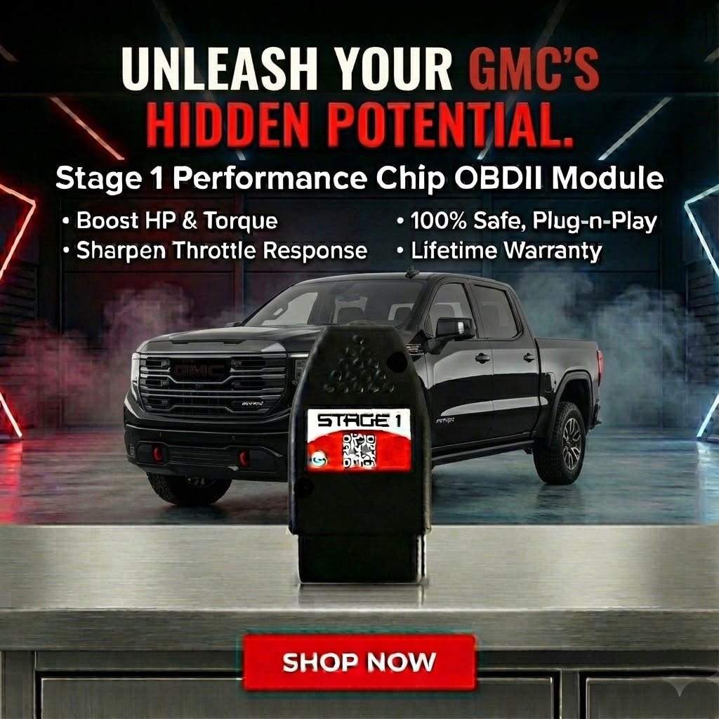 Stage 1 Performance Chip for GMC - Boost HP & Torque | OBD2 Plug & Play Module