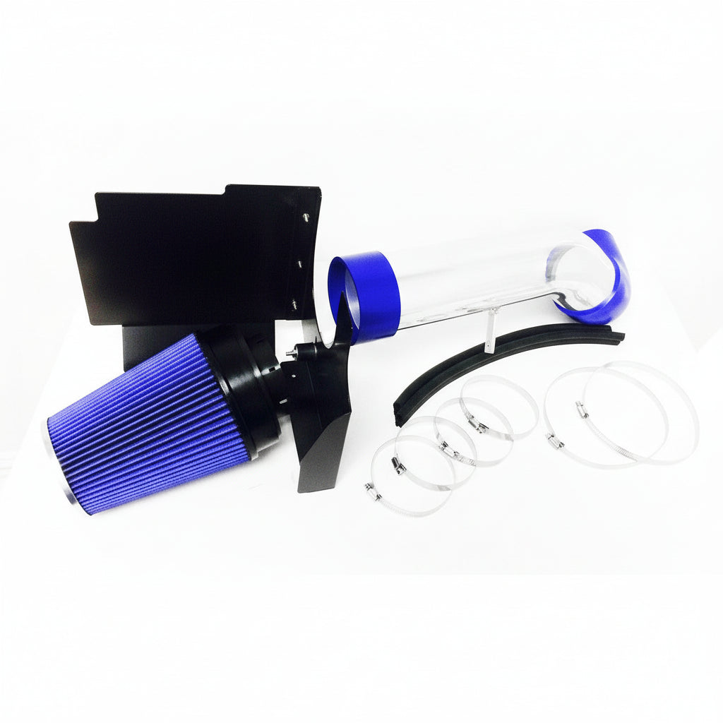 Cold Air Intake W/Heat Shield for Chevy Silverado 2500/GMC Sierra 3500 (1999-2006) 5.3L/6.0L V8 Engine Blue