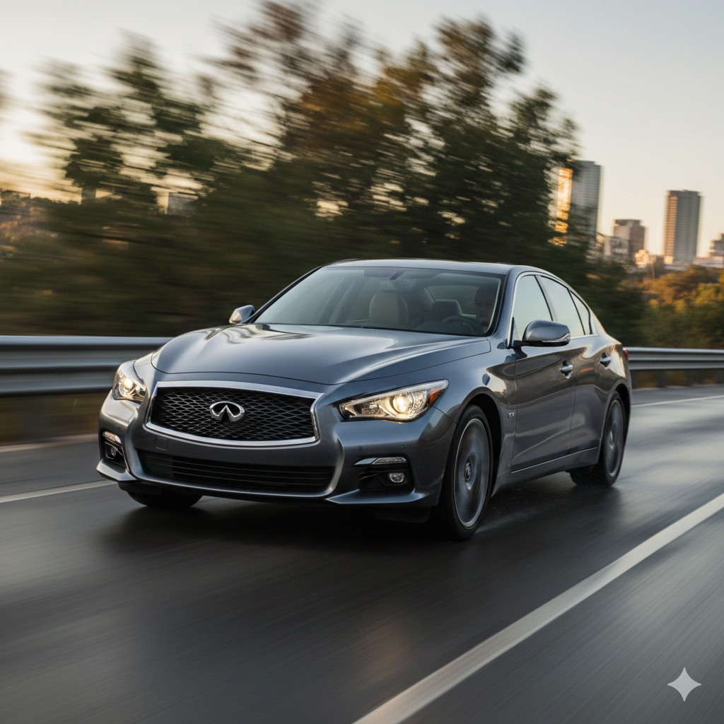 Performance Air Intake Kit for Infiniti Q50 2014-2015 with 3.7L V6 Engine Black