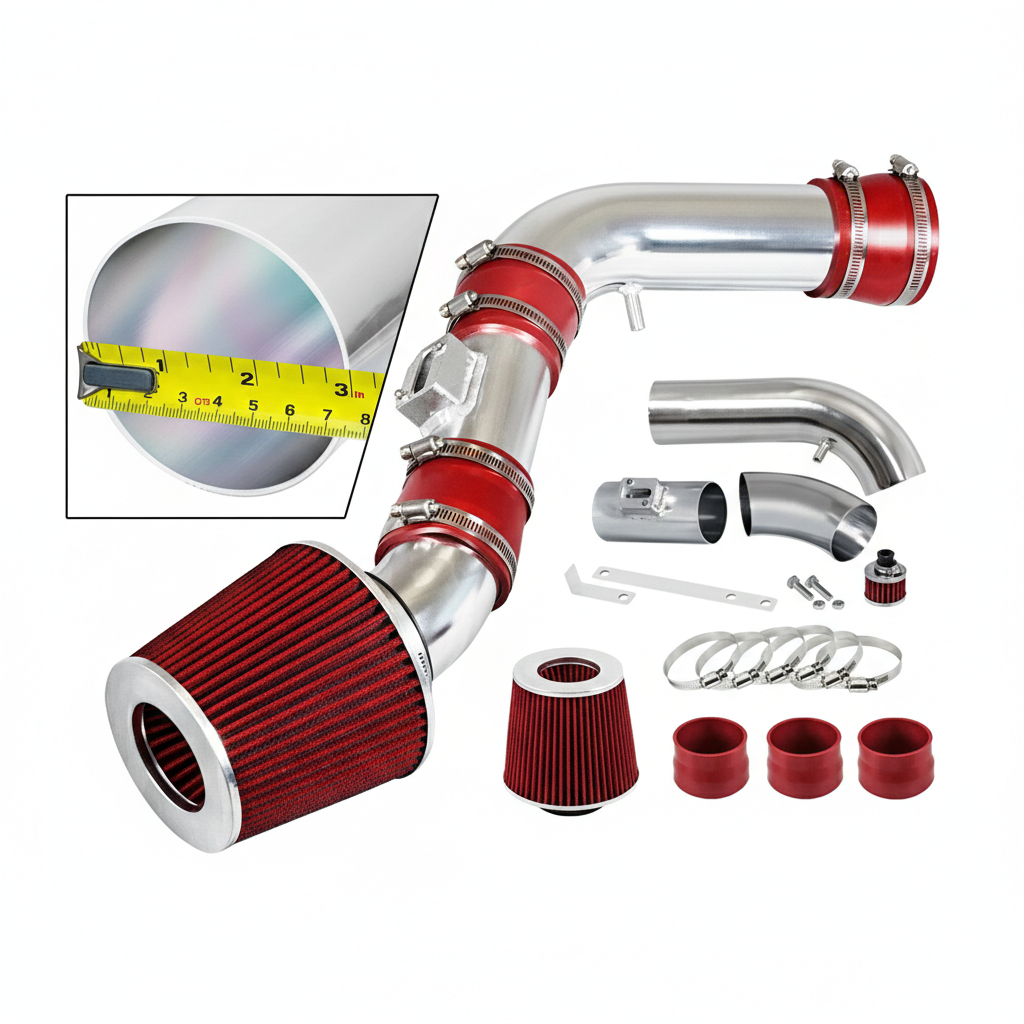 Cold Air Intake for Chevy Colorado Canyon H3 H3T (2007-2012) 3.7L Engine - Red