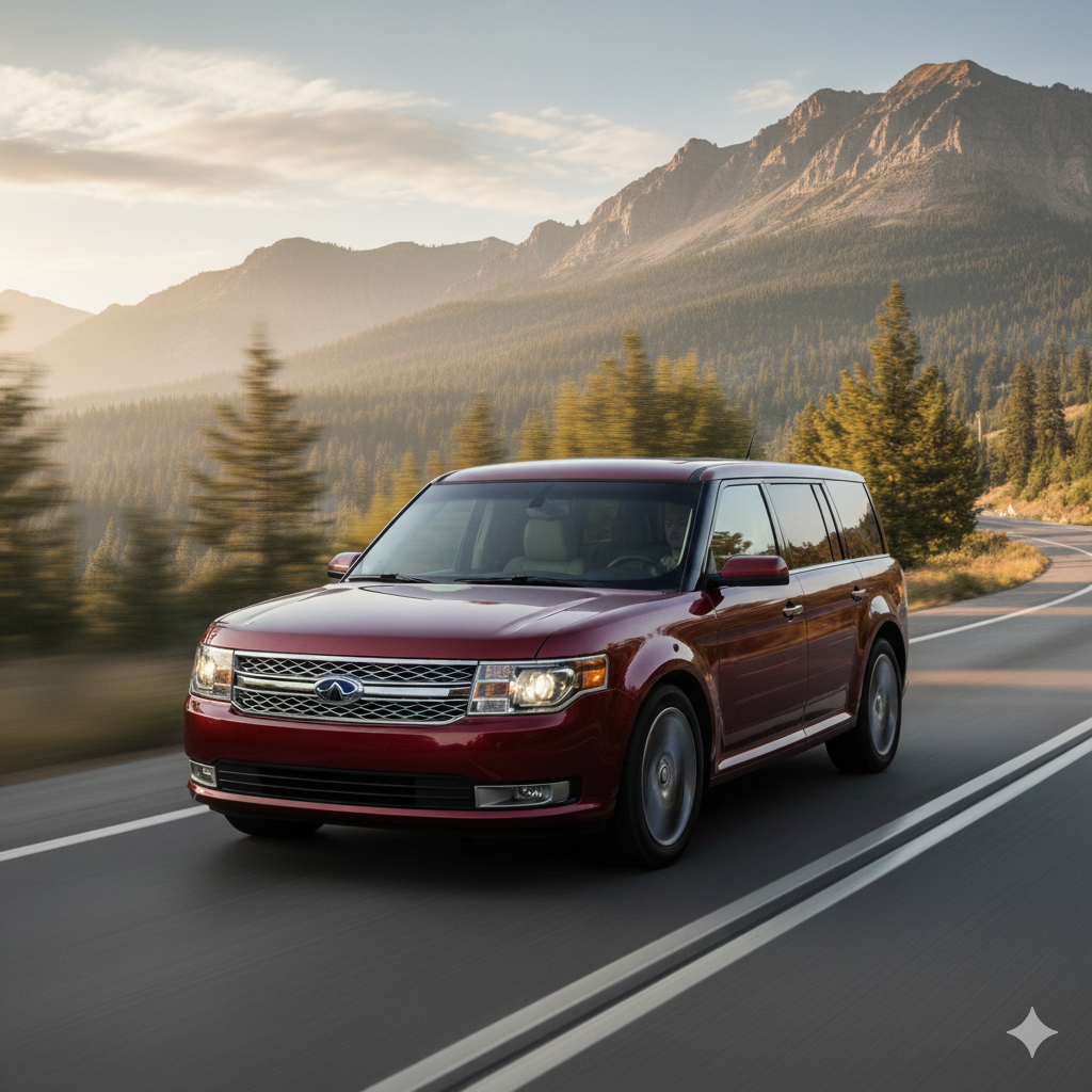 Cold Air Intake for Ford Flex Taurus (2013-2017) 3.5L V6 Engine - Red