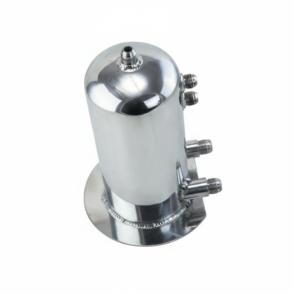 Universal Alloy Fuel Surge Tank Fuel Pump AN8 Fitting 2.5L .66 Gallon