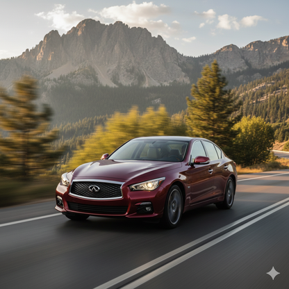 Performance Air Intake Kit for Infiniti Q50 2014-2015 with 3.7L V6 Engine Black