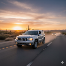 Cold Air Intake for Jeep Grand Cherokee 2005-2010 with 5.7L/6.1L V8 Engine Blue Red