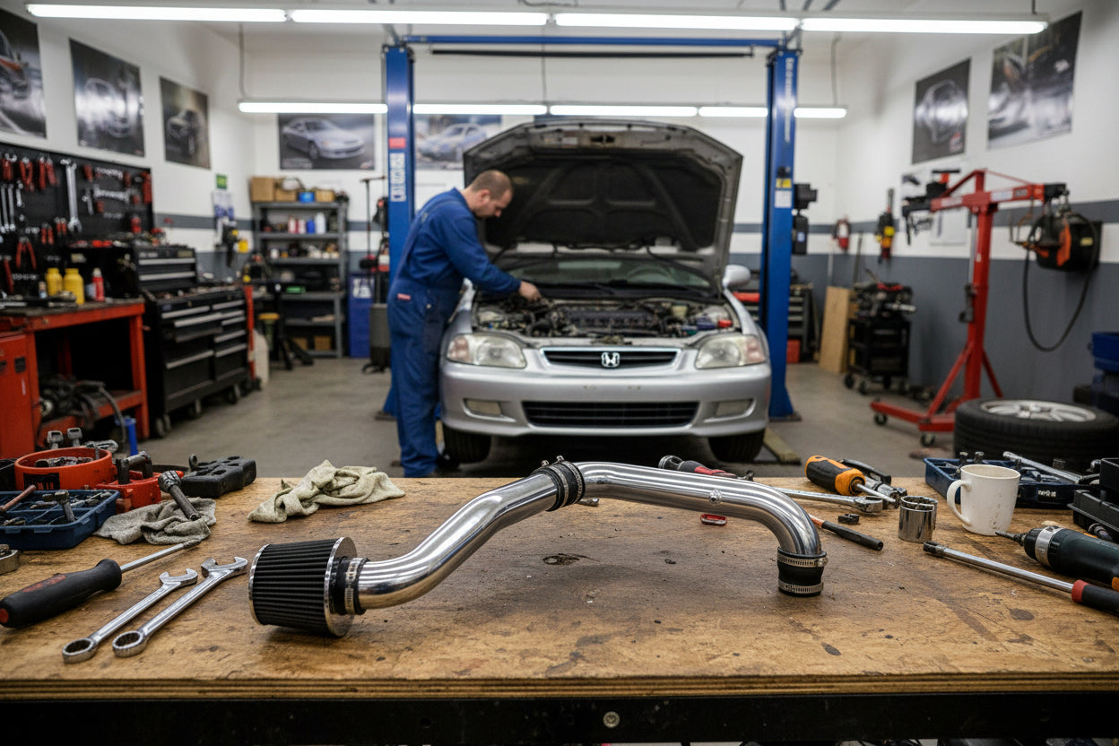 Cold Air Intake for Honda Civic CX DX LX (1996-2000) 1.6L L4 Engine Default Title