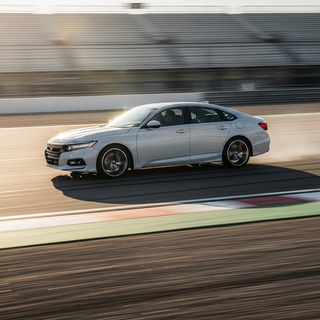 Action Shot: Honda Accord Driving Fast