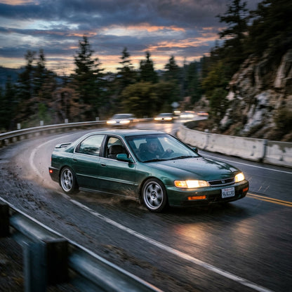 Action Shot: Honda Accord Driving Fast