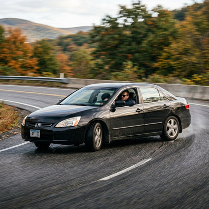 Action Shot: Honda Accord Driving Fast